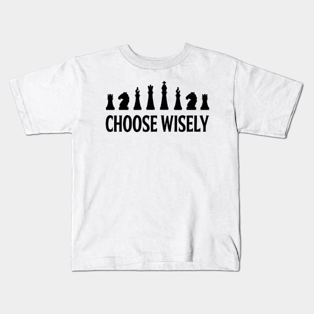 Chess Choose Wisley Kids T-Shirt by Tobias Store